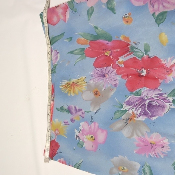 Ralph Lauren Womens Skirt NWT 100% Silk Cottagecore Bloomcore Plus Size 14 - Picture 5 of 12